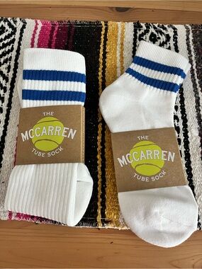 Upstate Stock McCarren Tube Socks, Two, NWT